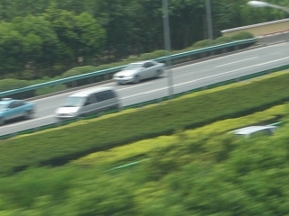 リニアモーターカー車外